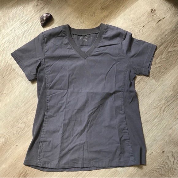 Small Grey Scrub Top - Picture 1 of 4
